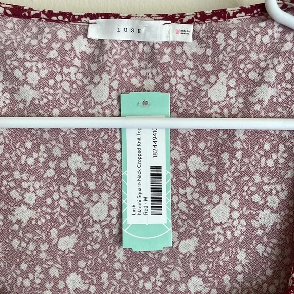 NWT Stitch Fix LUSH Floral Crop Top - Picture 2 of 6